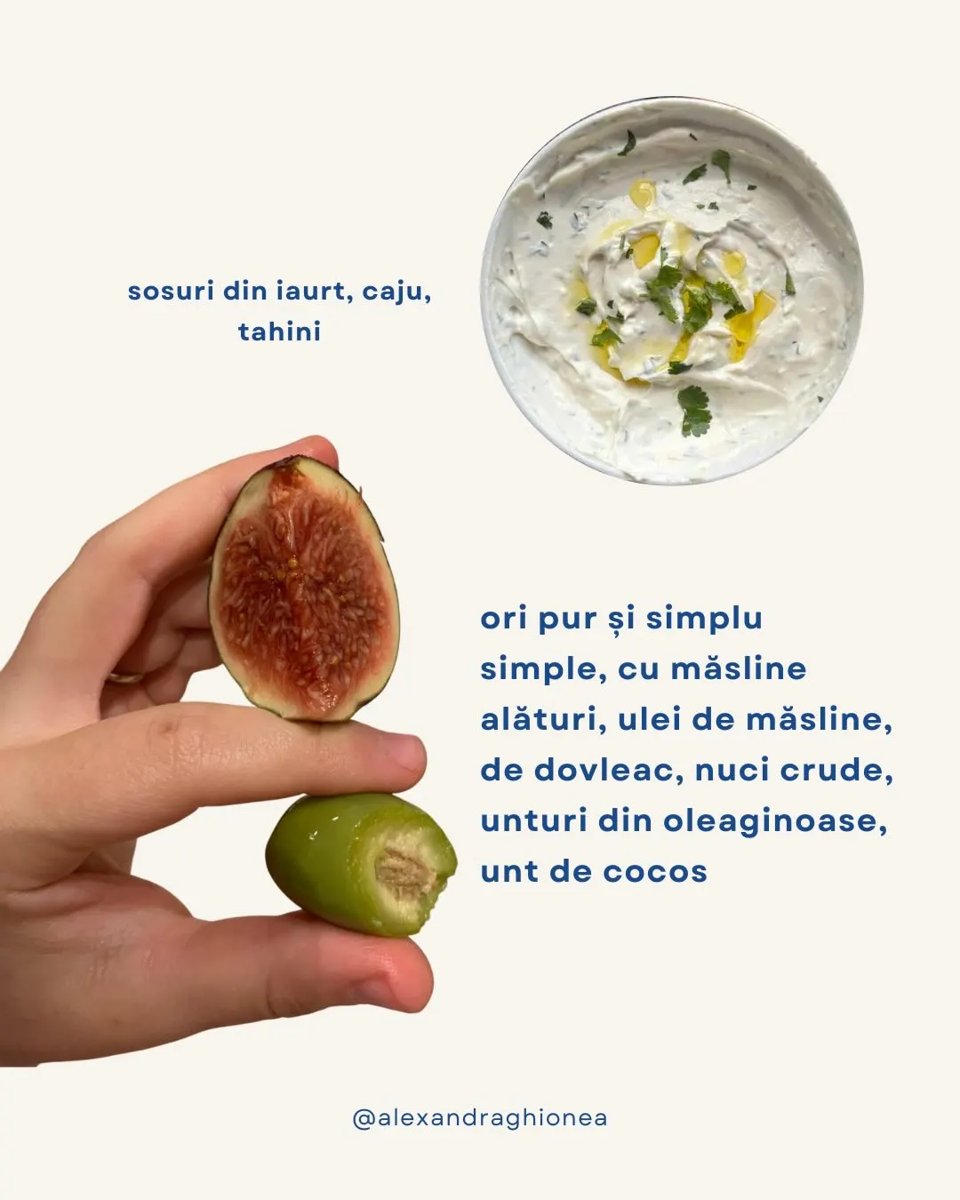 sosuri din iaurt, caju,