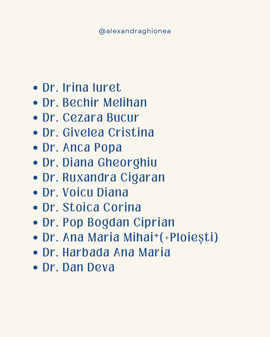 • Dr. Irina luret