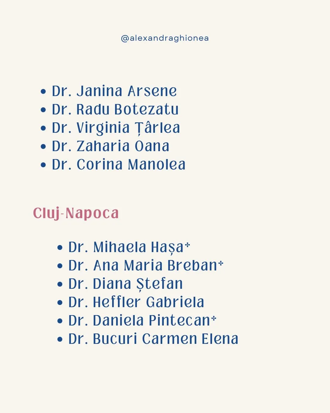 • Dr. Janina Arsene