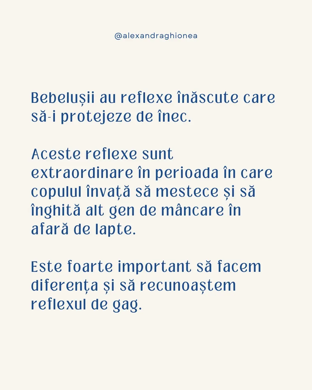 Bebeluşii au reflexe înăscute care