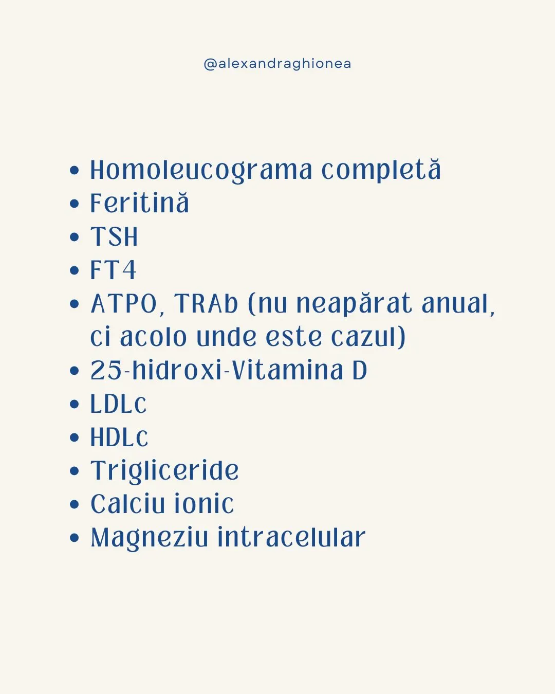 • Homoleucograma completă