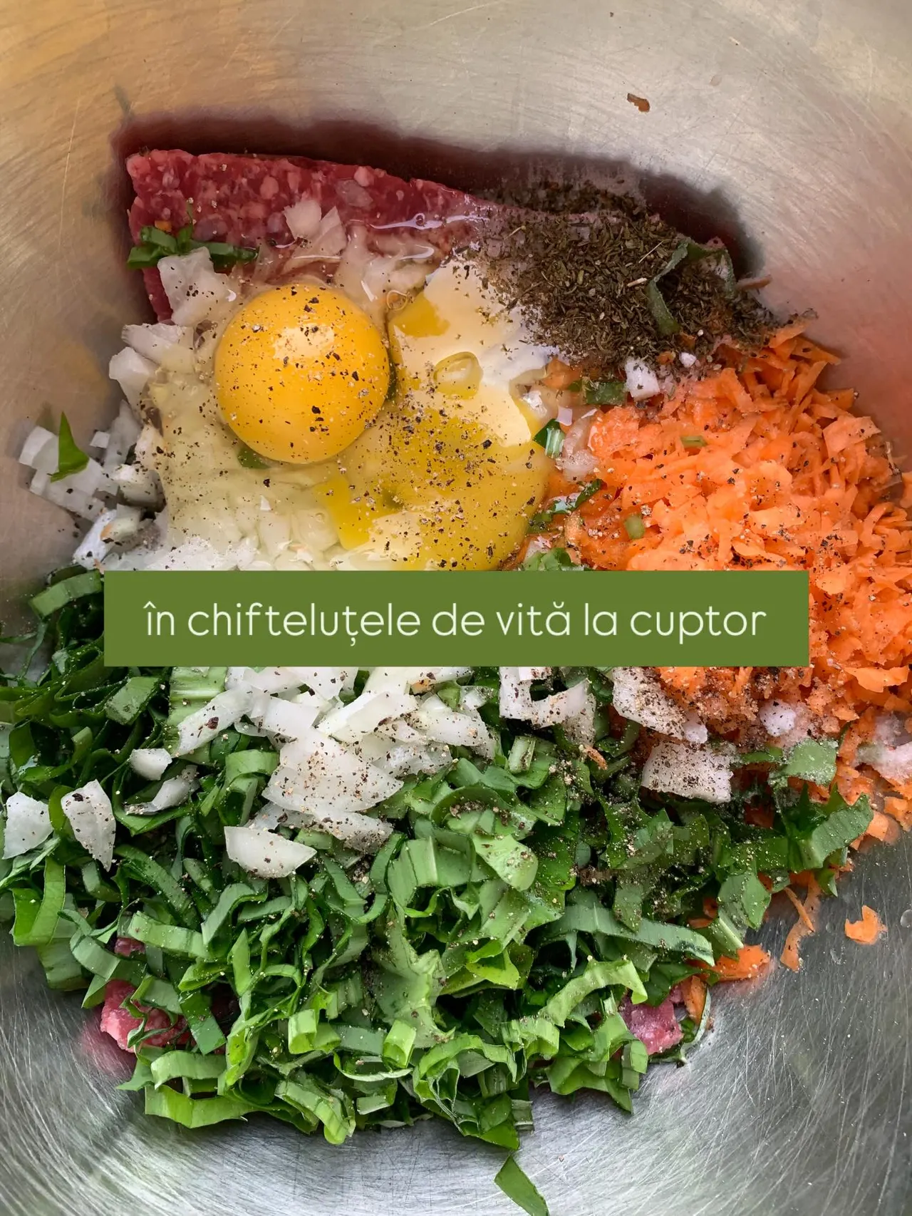 în chifteluțele de vită la cuptor