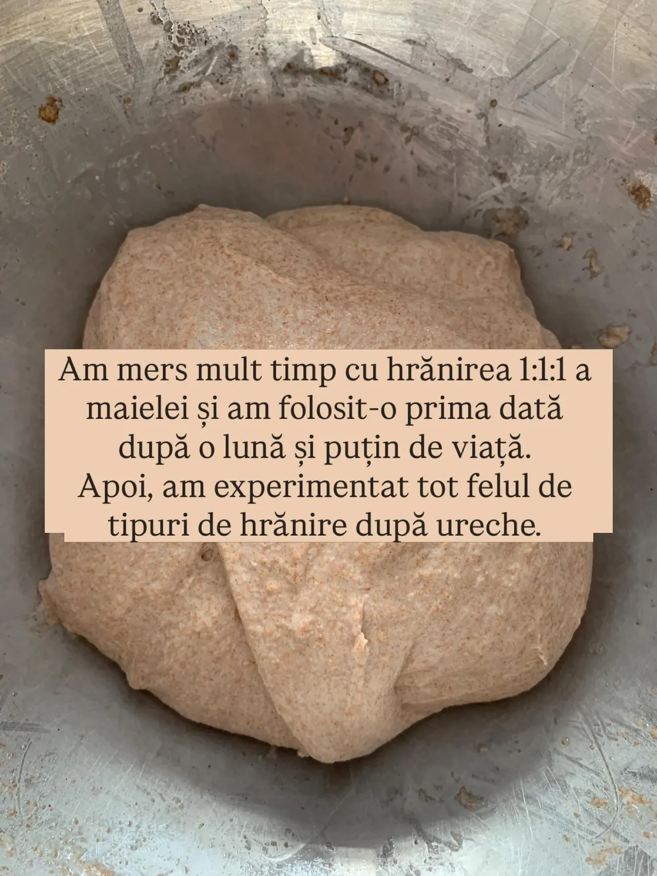Am mers mult timp cu hrănirea 1:1:1 a