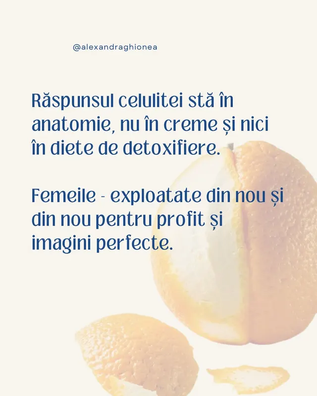 Răspunsul celulitei stă în