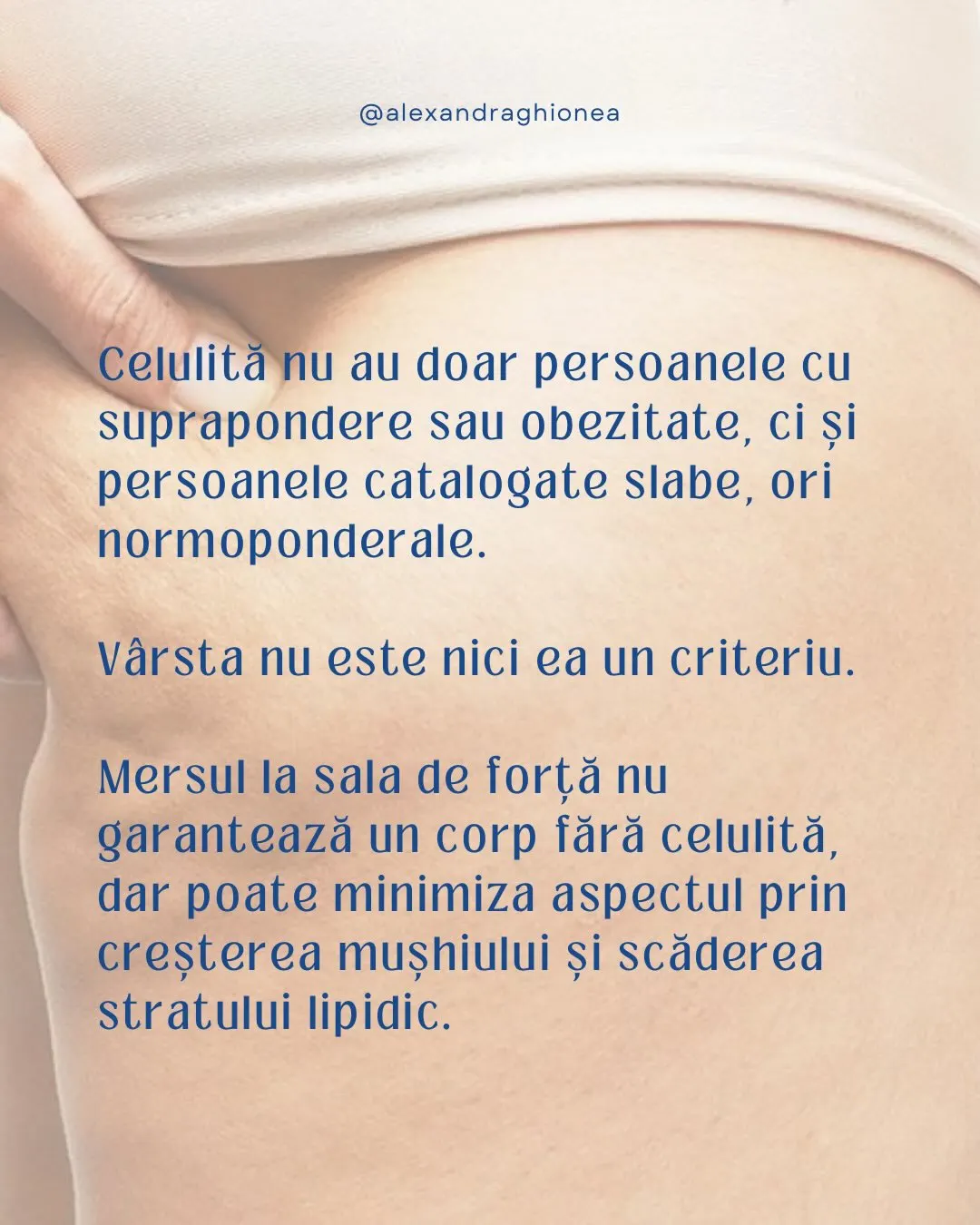 Celulită nu au doar persoanele cu