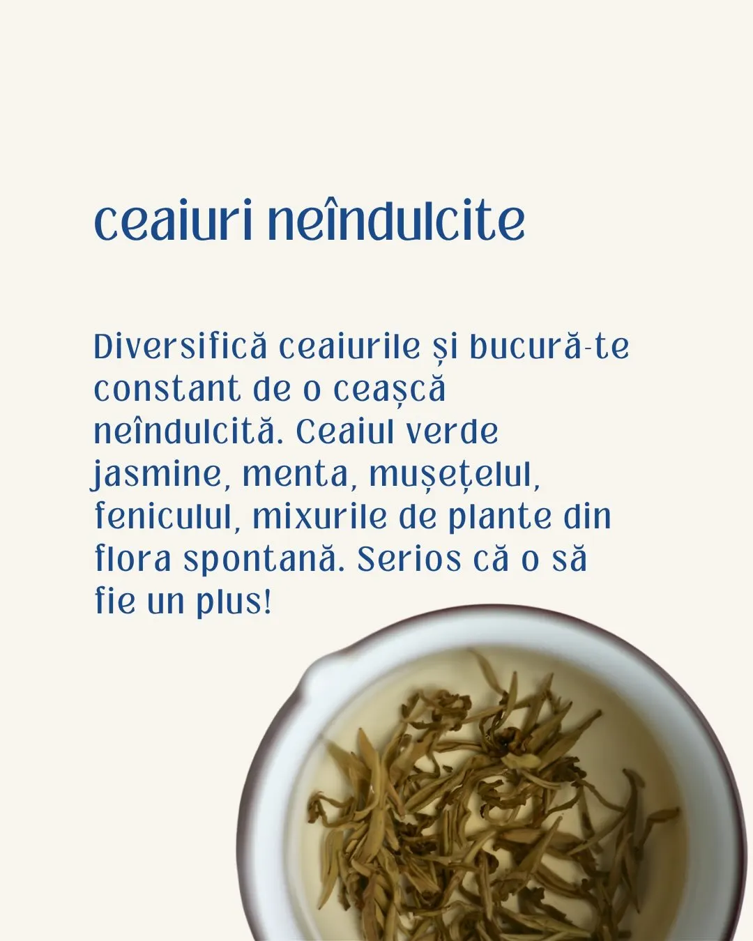 ceaiuri neîndulcite