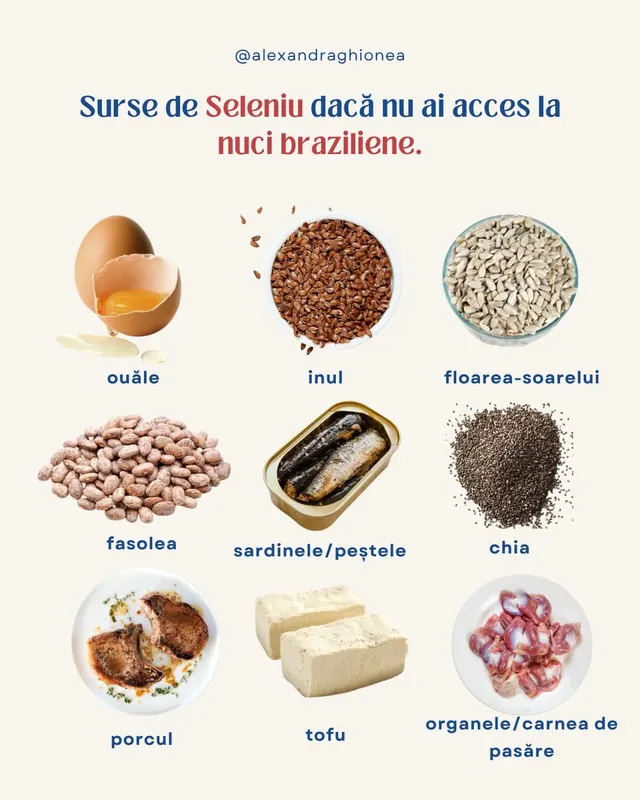 Surse de Seleniu dacă nu ai acces la