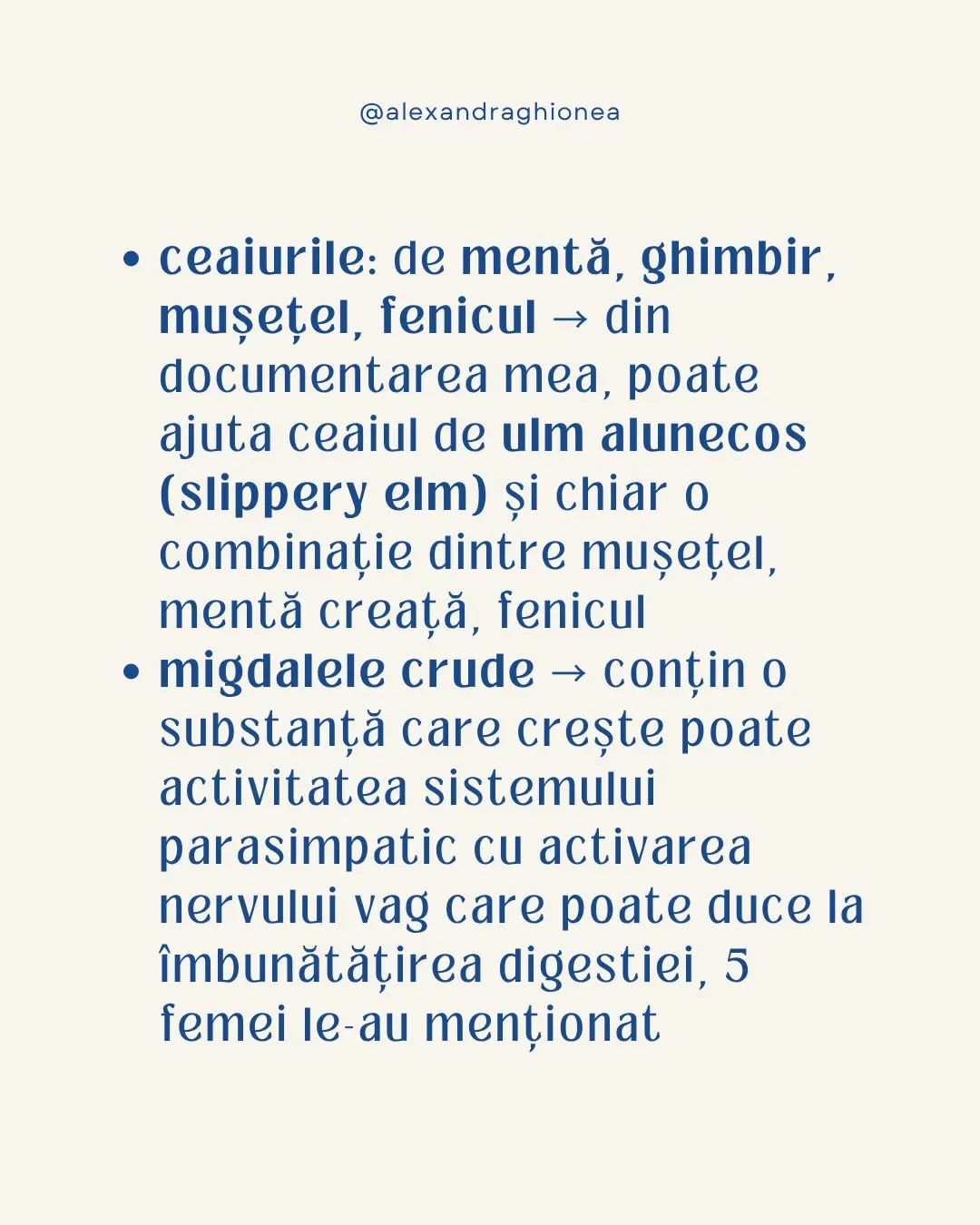 • ceaiurile: de mentă, ghimbir,