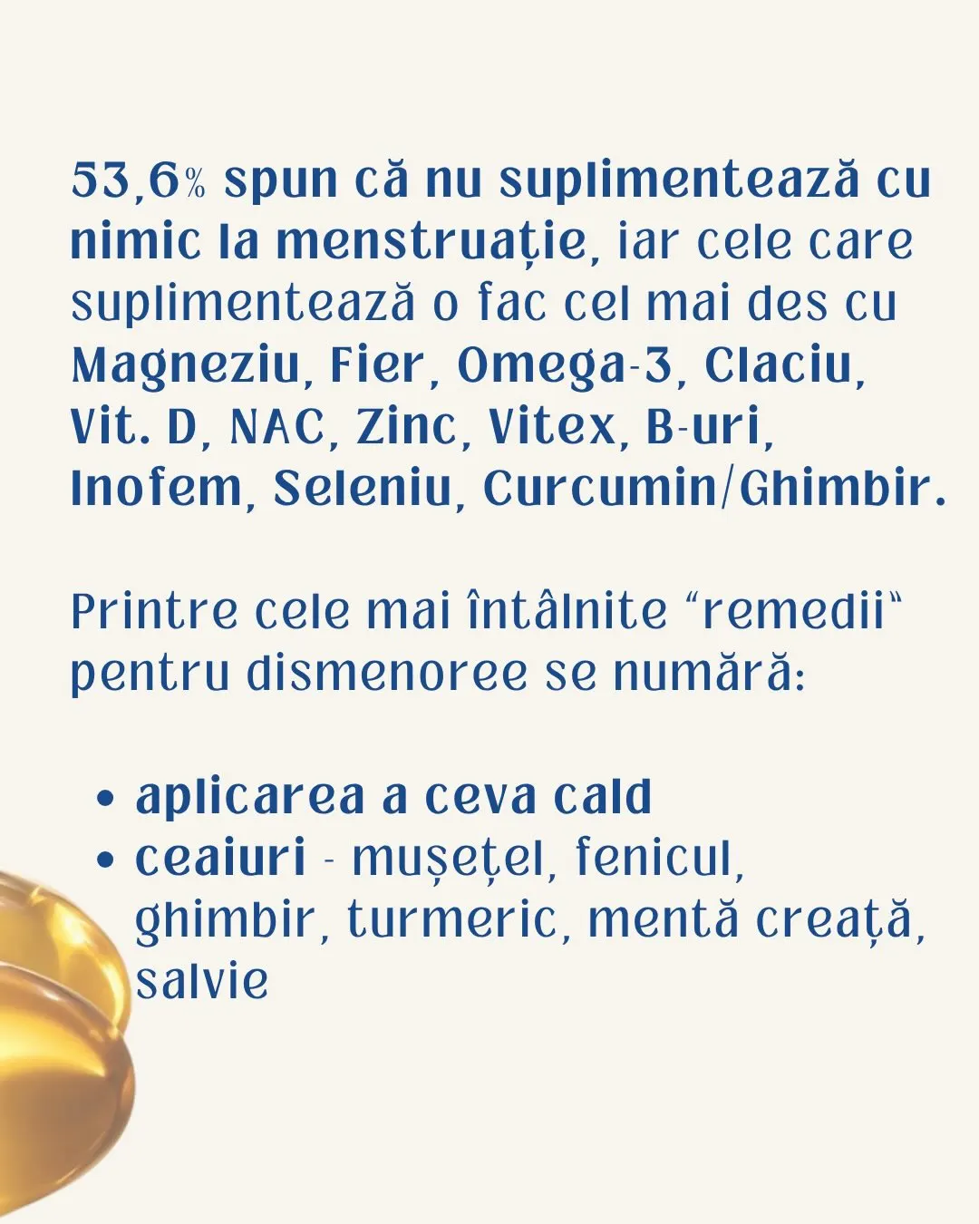 53,6% spun că nu suplimentează cu