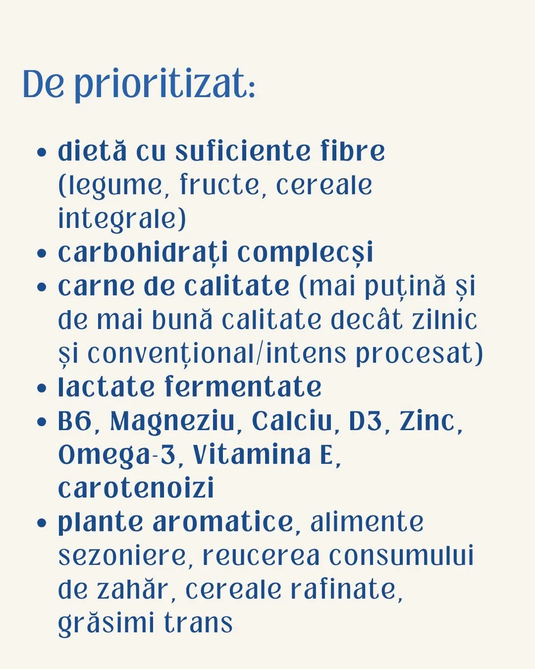 De prioritizat: