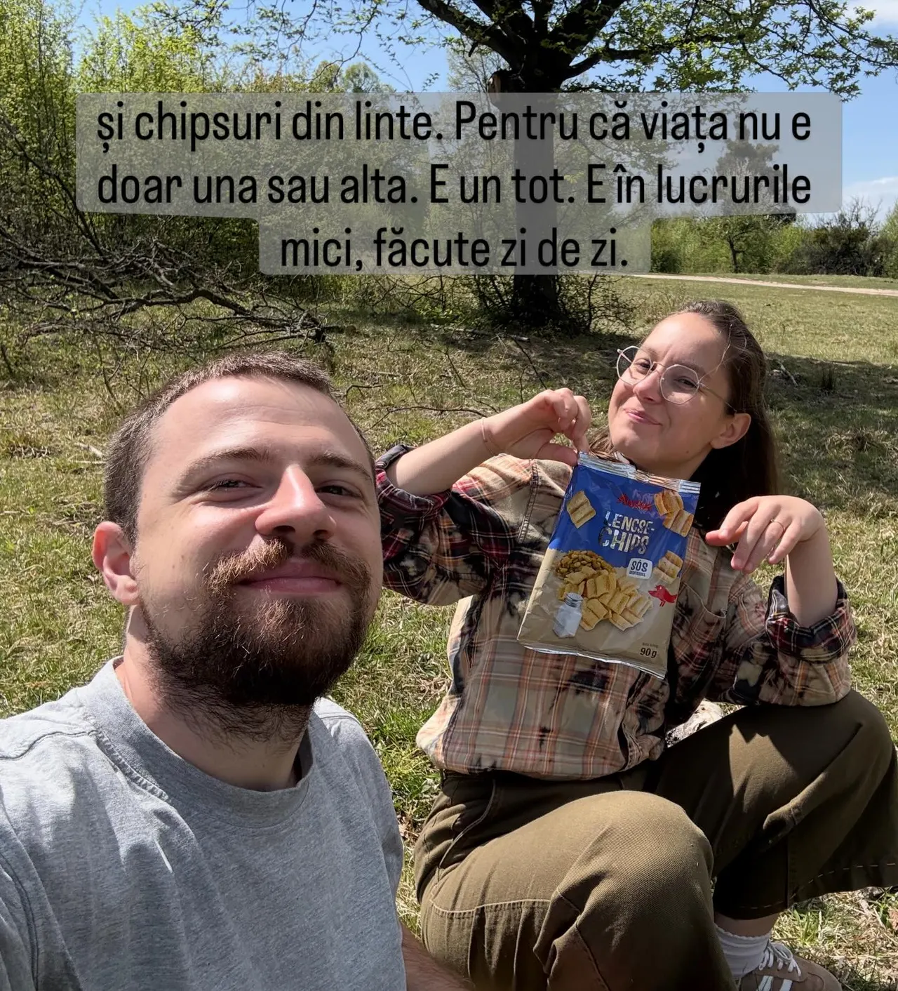 și chipsuri din linte. Pentru ca viața nu e