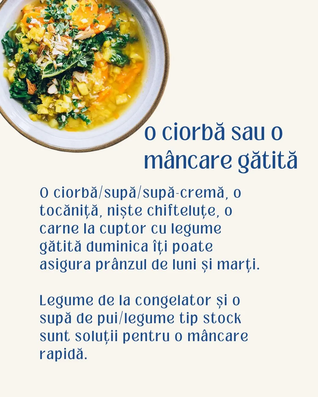 o ciorbă sau o