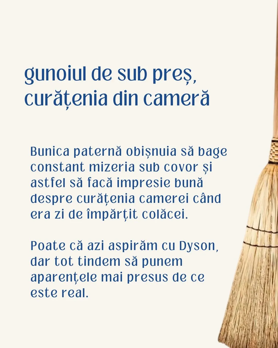 gunoiul de sub preş,