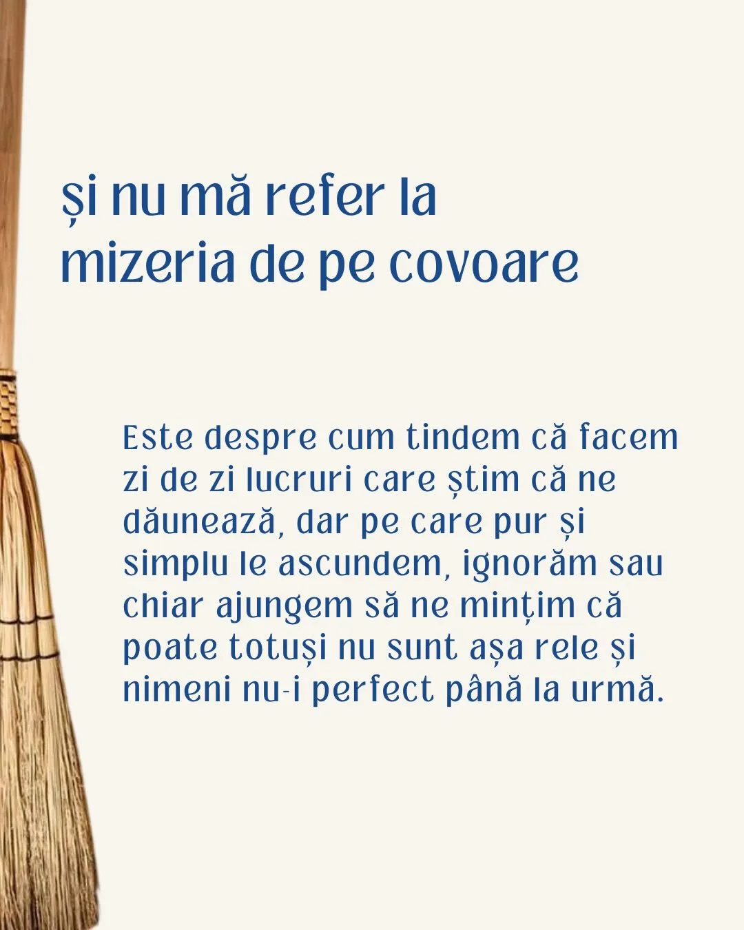 și nu mă refer la