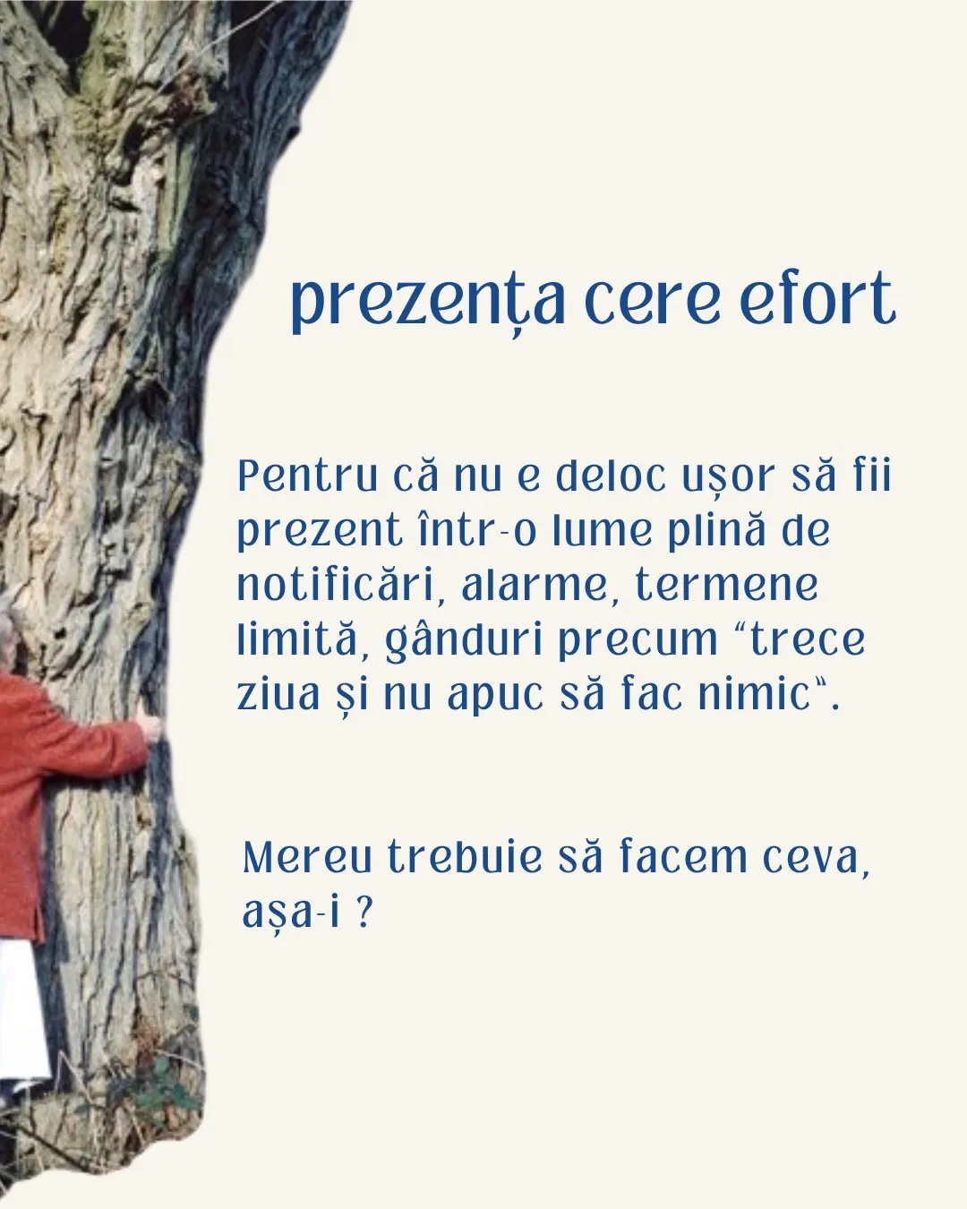 prezența cere efort