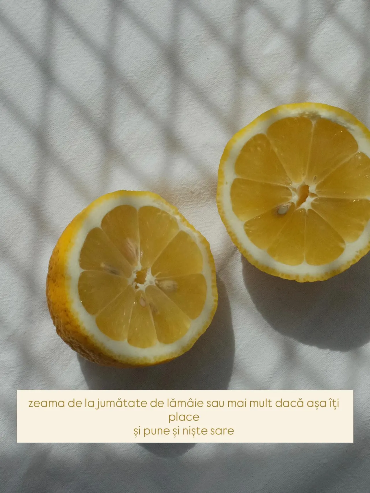 zeama de la jumătate de lămâie sau mai mult dacă așa îți
