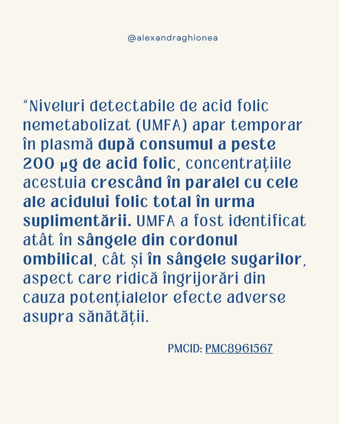 "Niveluri detectabile de acid folic