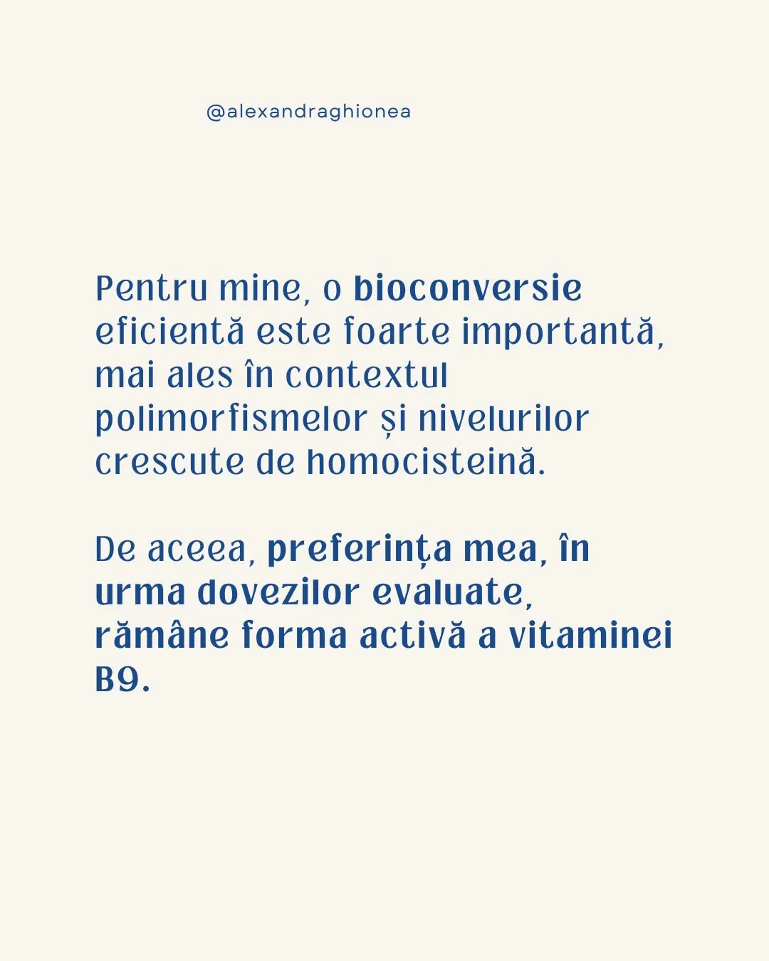 Pentru mine, o bioconversie