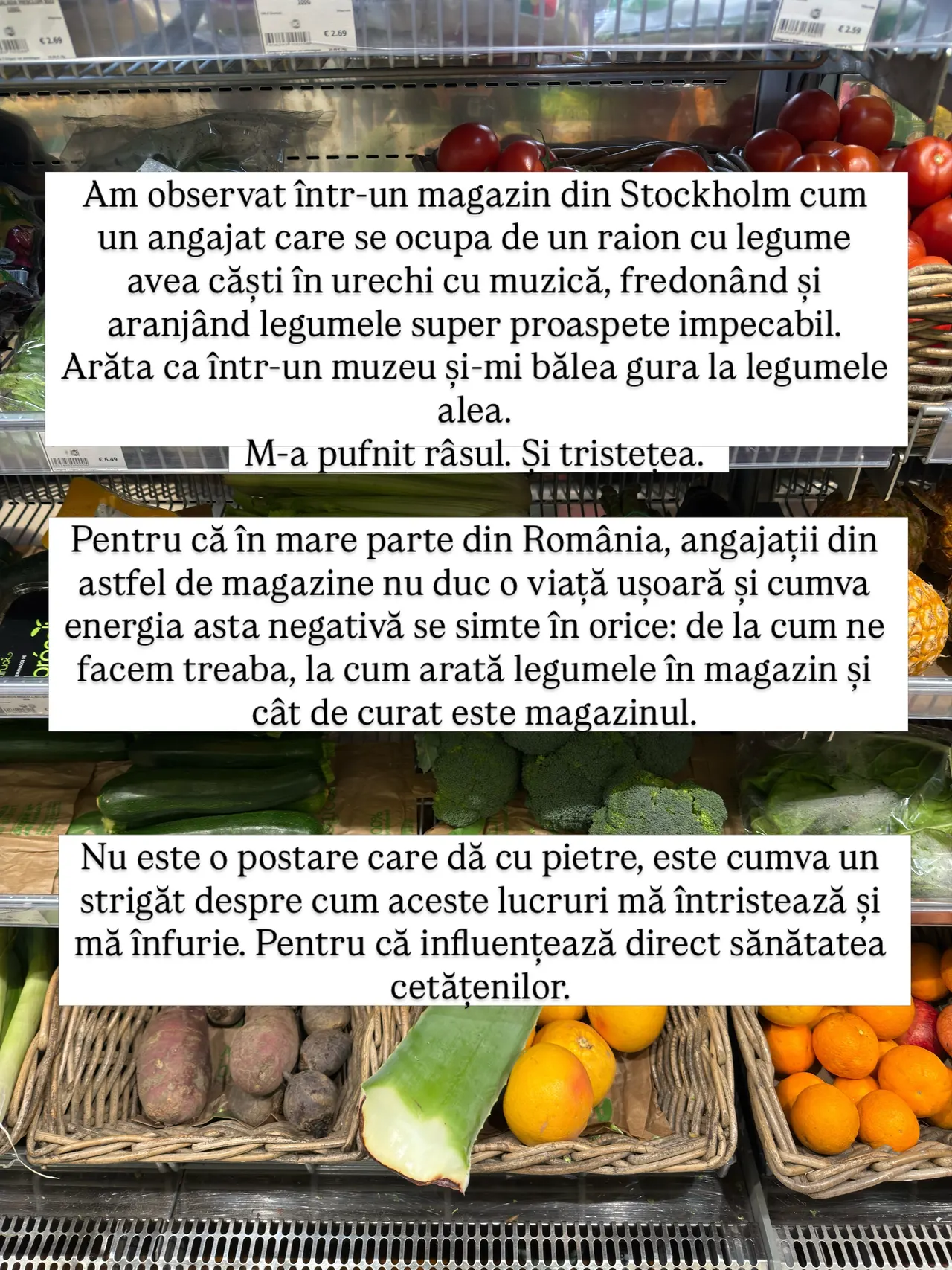 Am observat într-un magazin din Stockholm cum