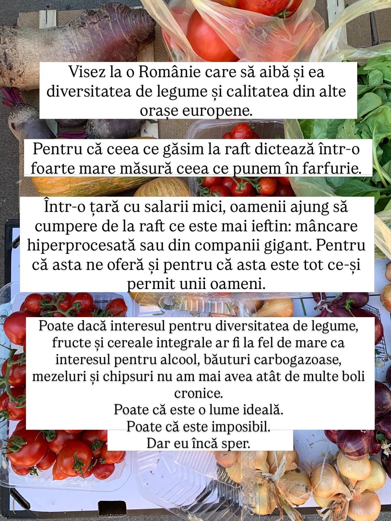 Visez la o Românie care să aibă și ea