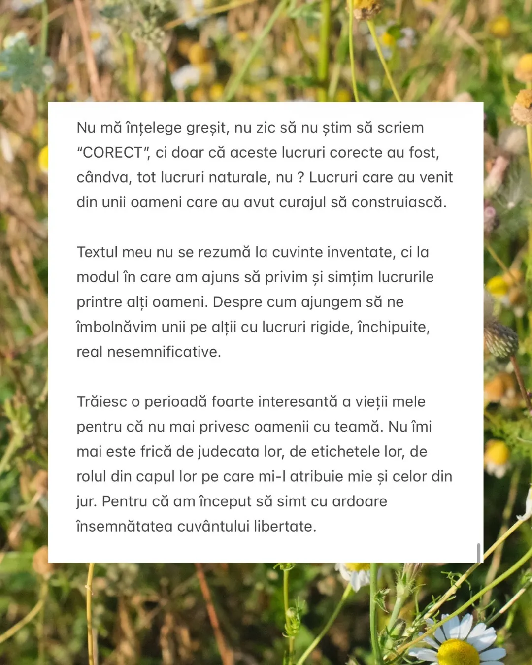 Nu mă înțelege greșit, nu zic să nu știm să scriem