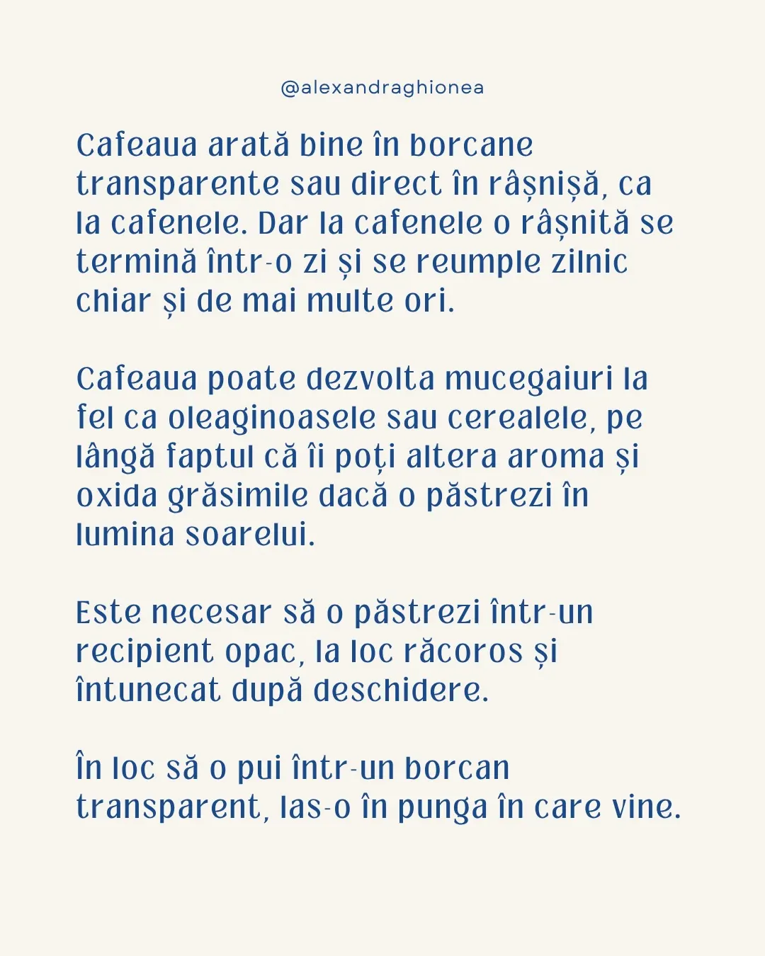 Cafeaua arată bine în borcane