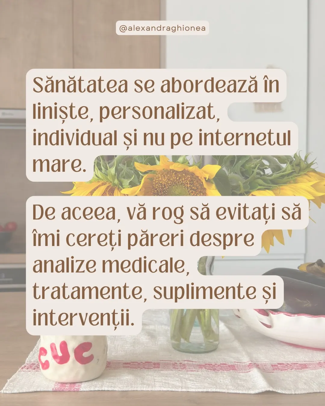 Sănătatea se abordează în