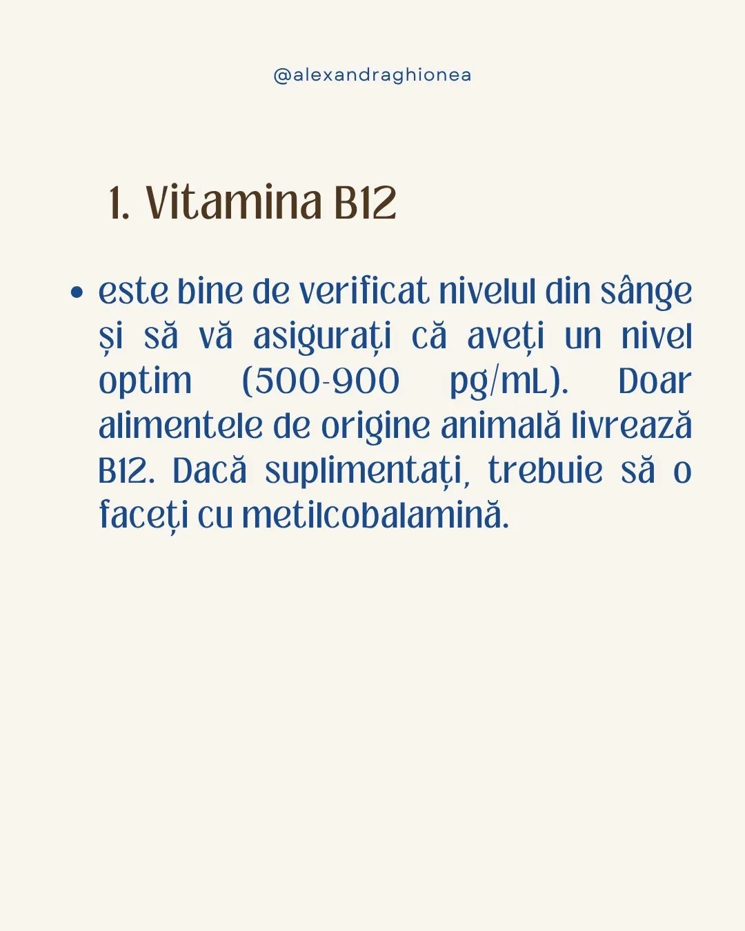 1. Vitamina B12