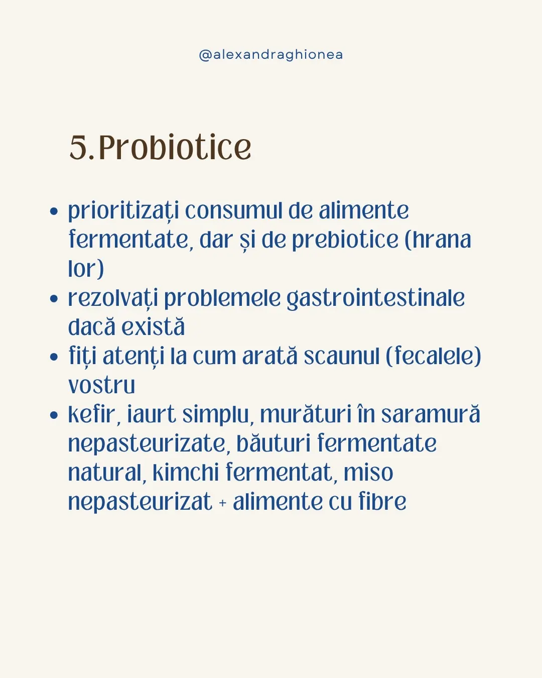 5. Probiotice