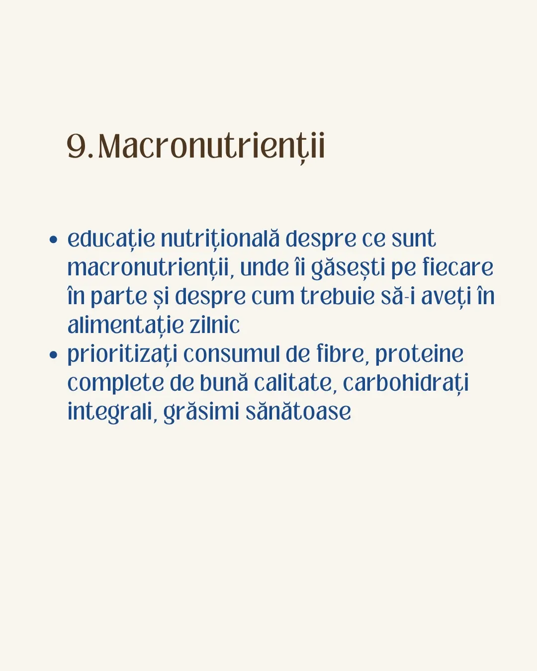 9. Macronutrienții