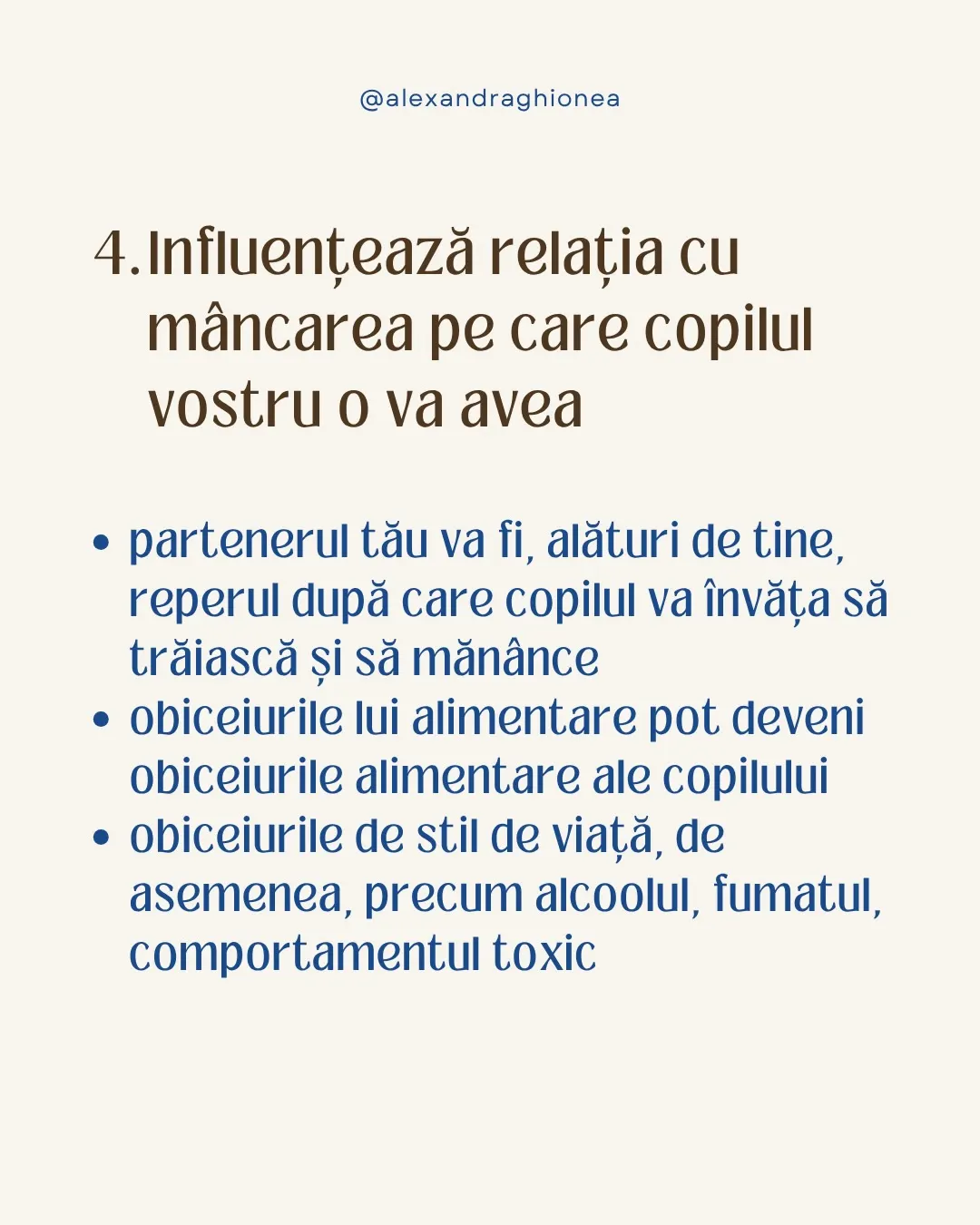 4. Influențează relația cu