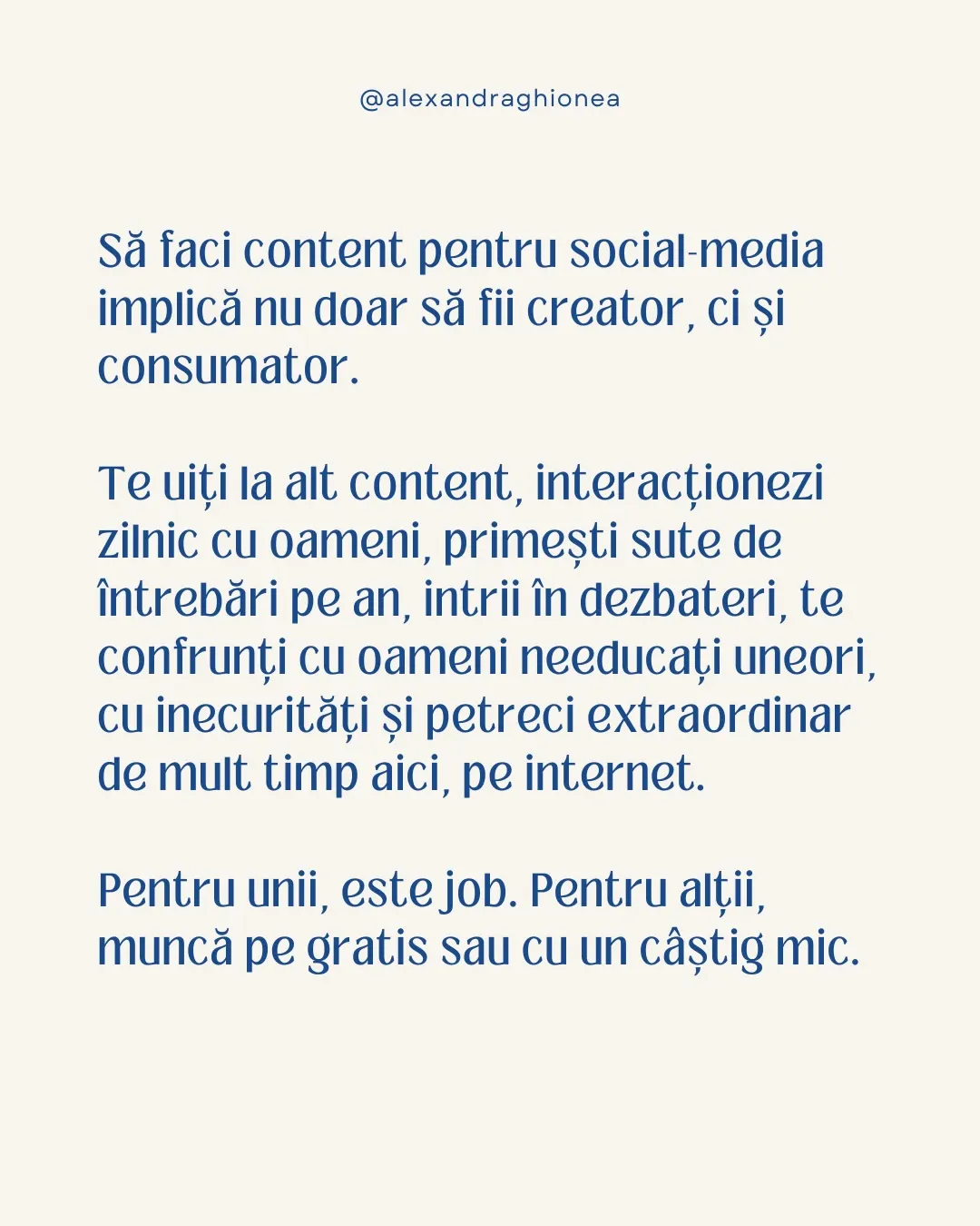 Să faci content pentru social-media