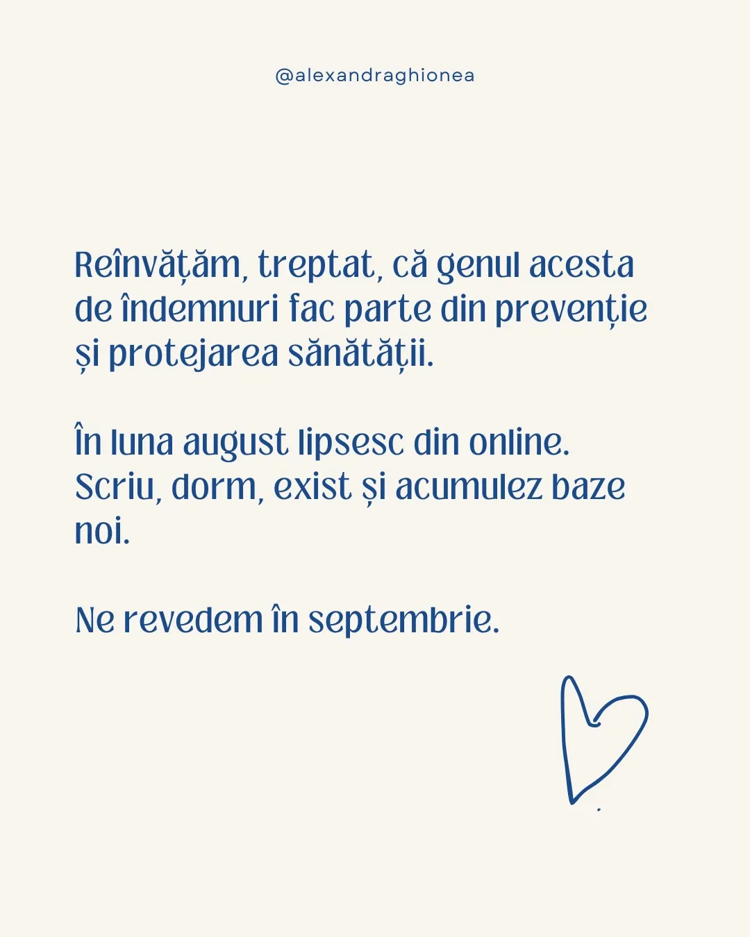 Reinvățăm, treptat, că genul acesta