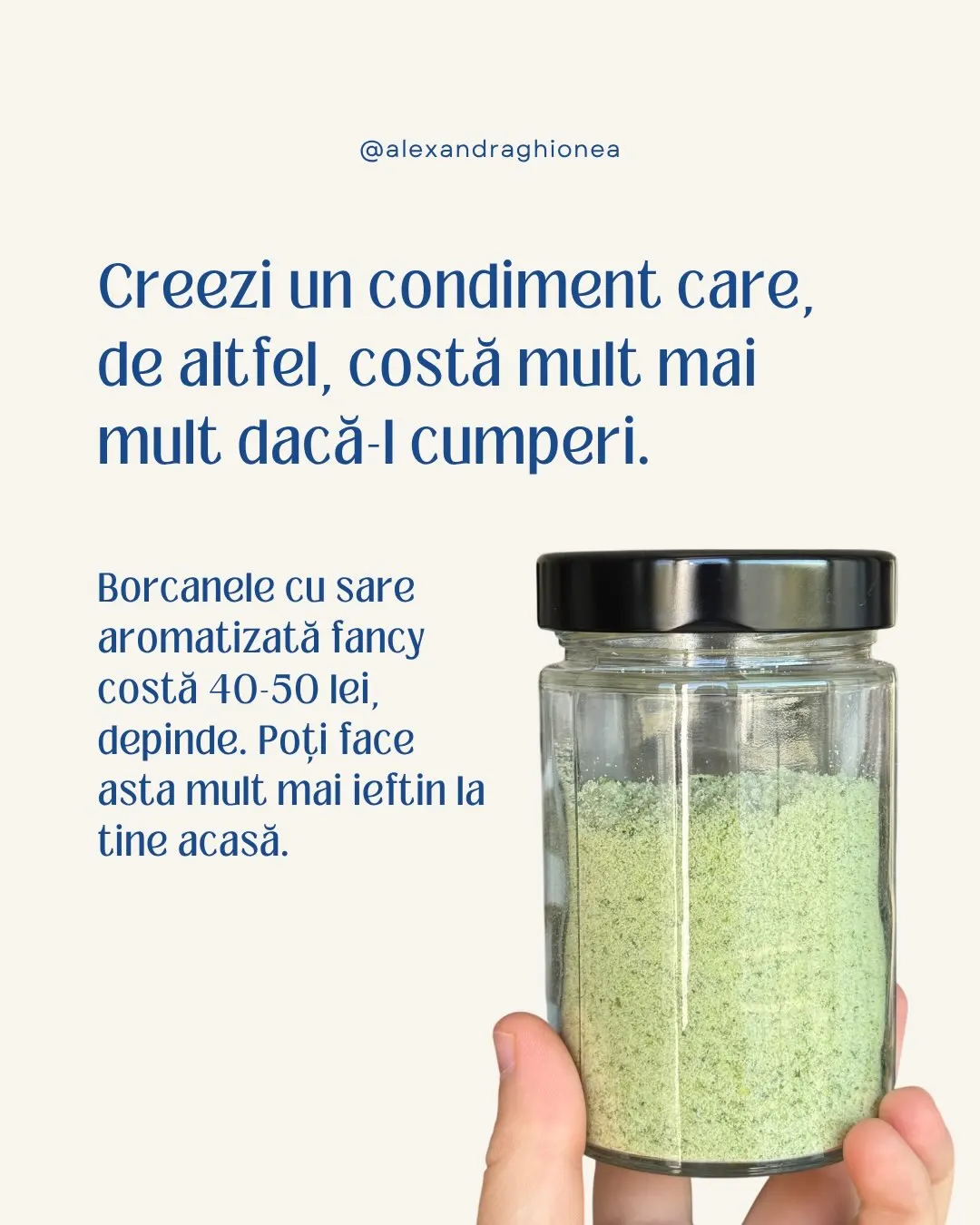 Creezi un condiment care,