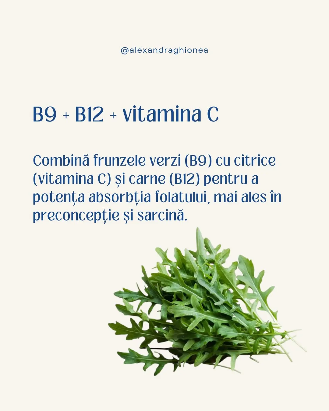 Combină frunzele verzi (B9) cu citrice