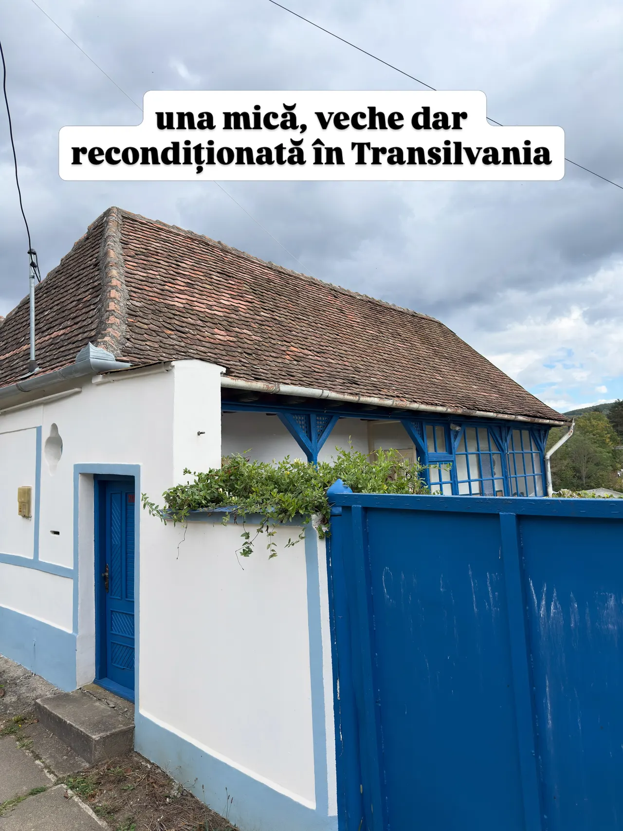 una mică, veche dar recondiționată în Transilvania